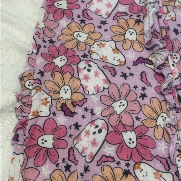 BUMS & ROSES Let’s BOOgie Footie Ghost Bamboo Sleeper 18-24m 18m 24m - Picture 2 of 10